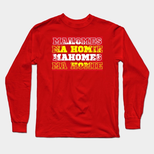 PATRICK MAHOMES MA HOMIE Long Sleeve T-Shirt by Lolane